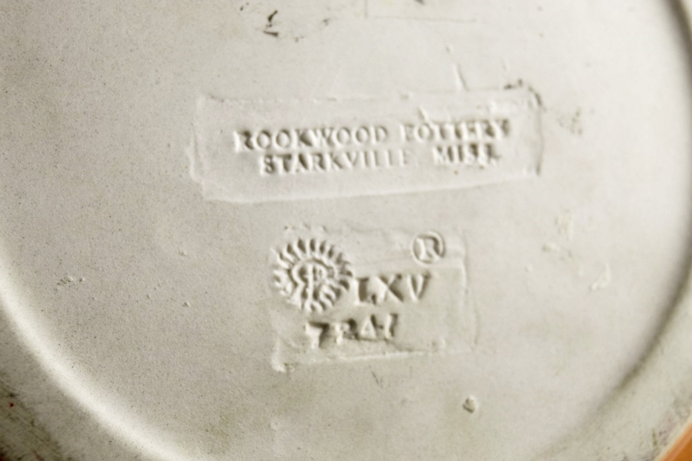 Two Rookwood Pottery Indiana State College Plates, Dated 1964