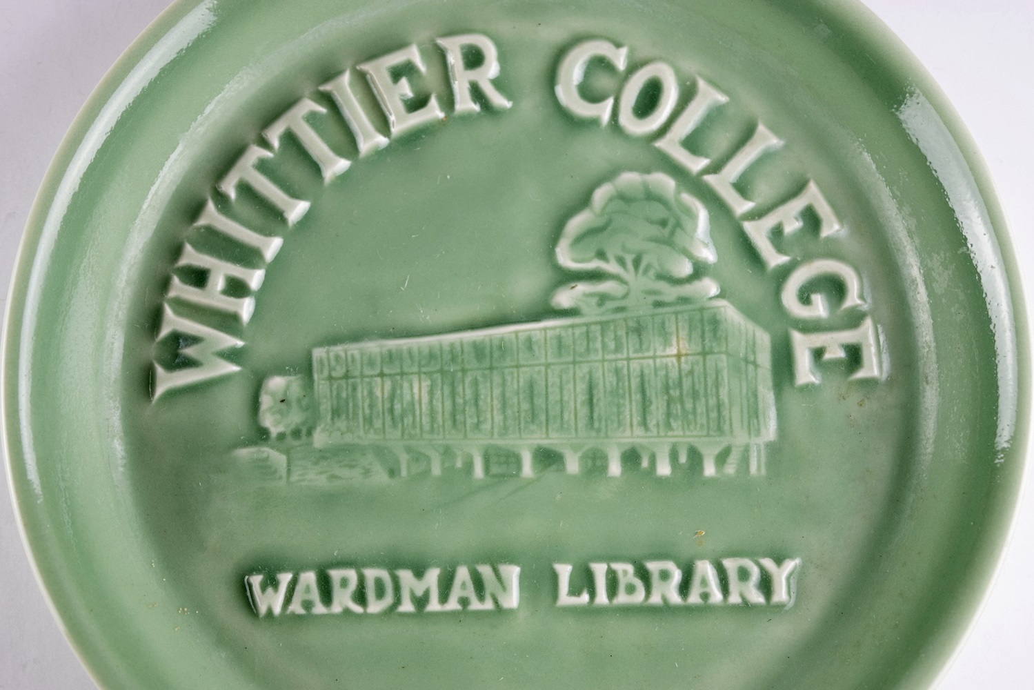 A Rookwood Commemorative Plate, Whittier College Wardman Library