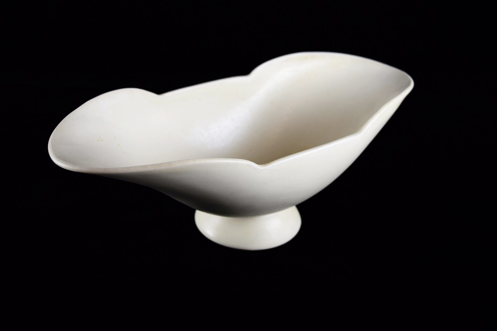 An Elliptical Rookwood Centerpiece in Matte Ivory Glaze, 1943 