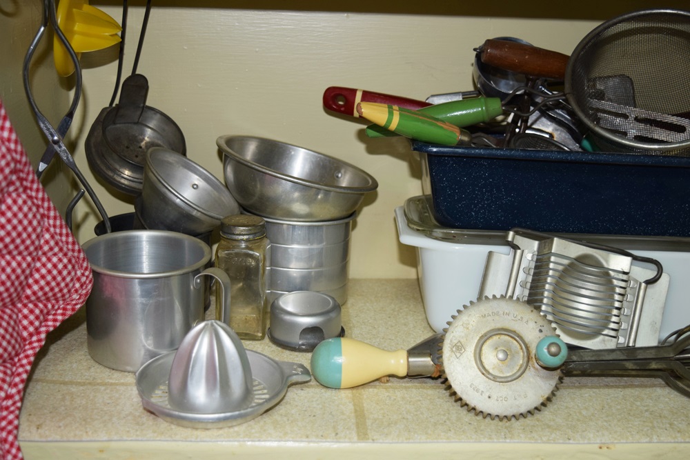 Kitchen Pantry Filled with Vintage Goodies