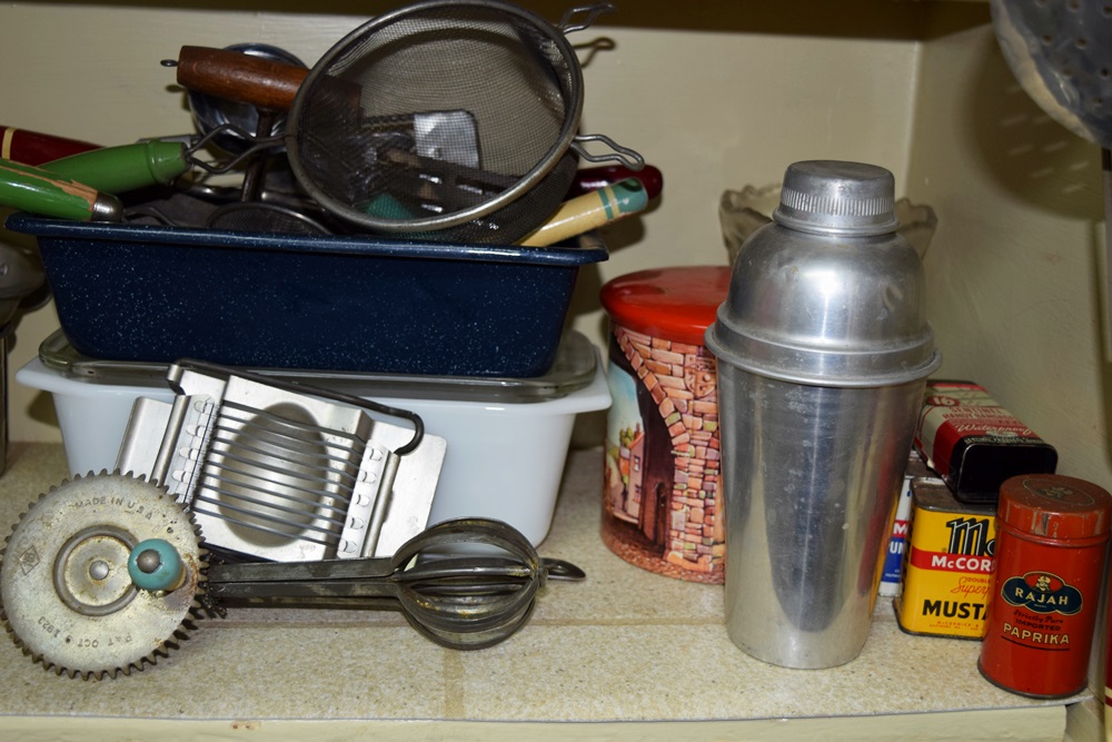 Kitchen Pantry Filled with Vintage Goodies