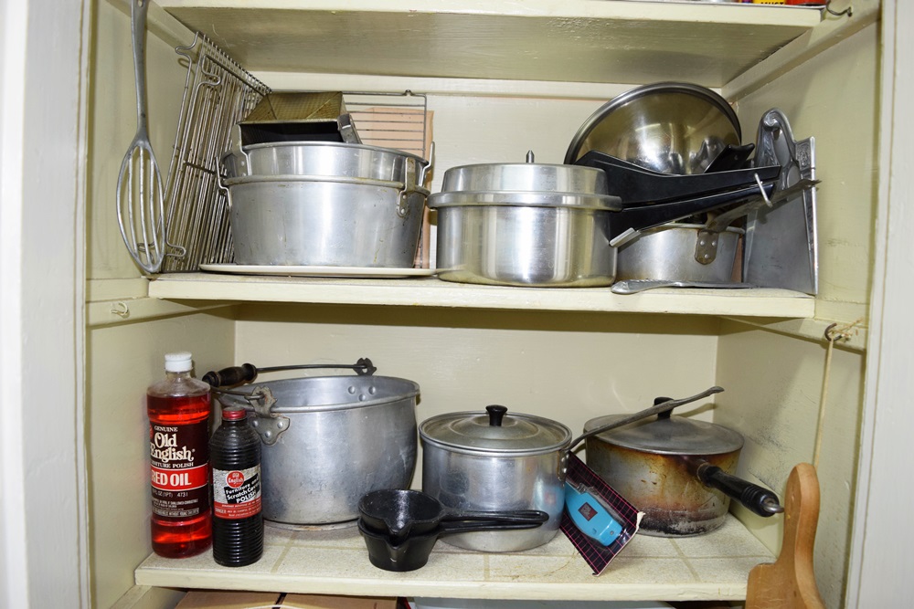 Kitchen Pantry Filled with Vintage Goodies