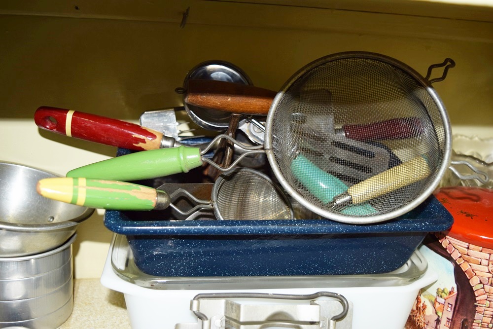 Kitchen Pantry Filled with Vintage Goodies