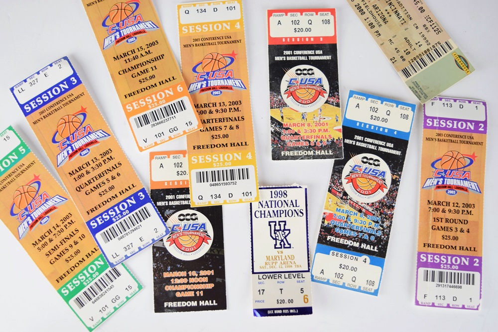 Ticket Stubs From 1975 Reds Wold Series, Game 3 and 4