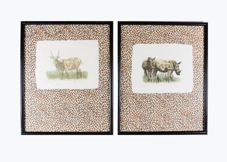 Signed and Numbered Hand-Colored Engravings by Victor Hohne