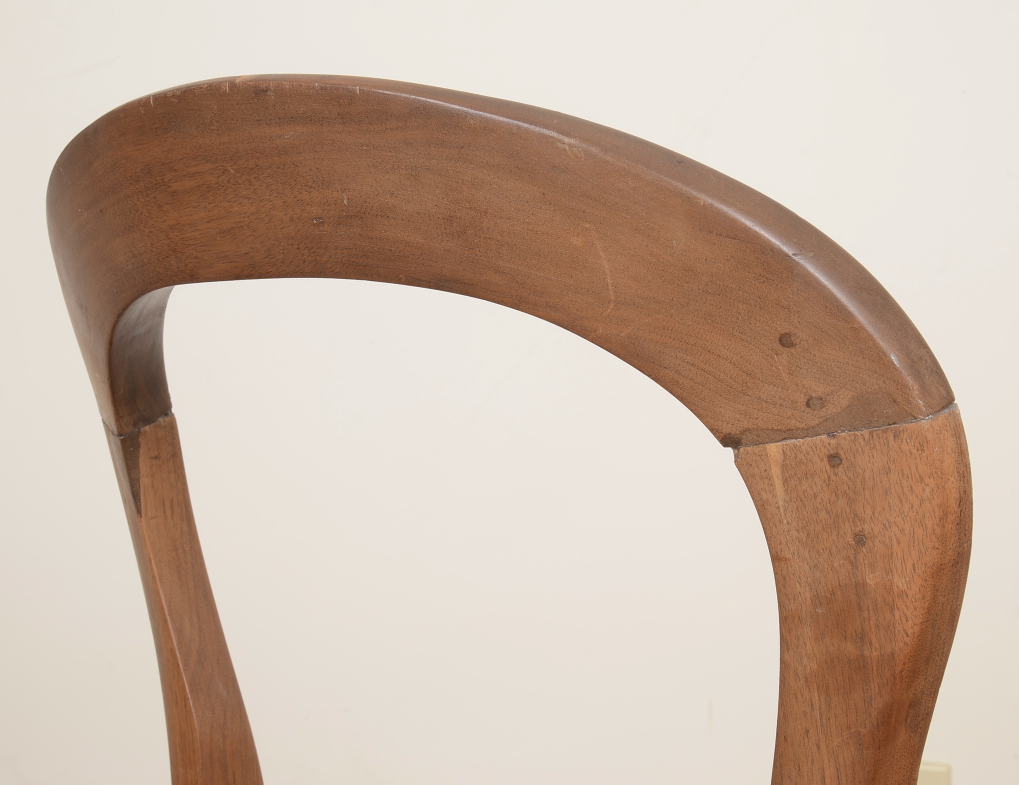 Antique Victorian Upholstered Walnut Side Chair 