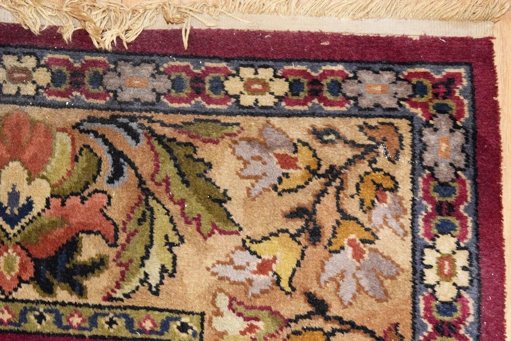 Vintage Room Size Rug in Deep Pink