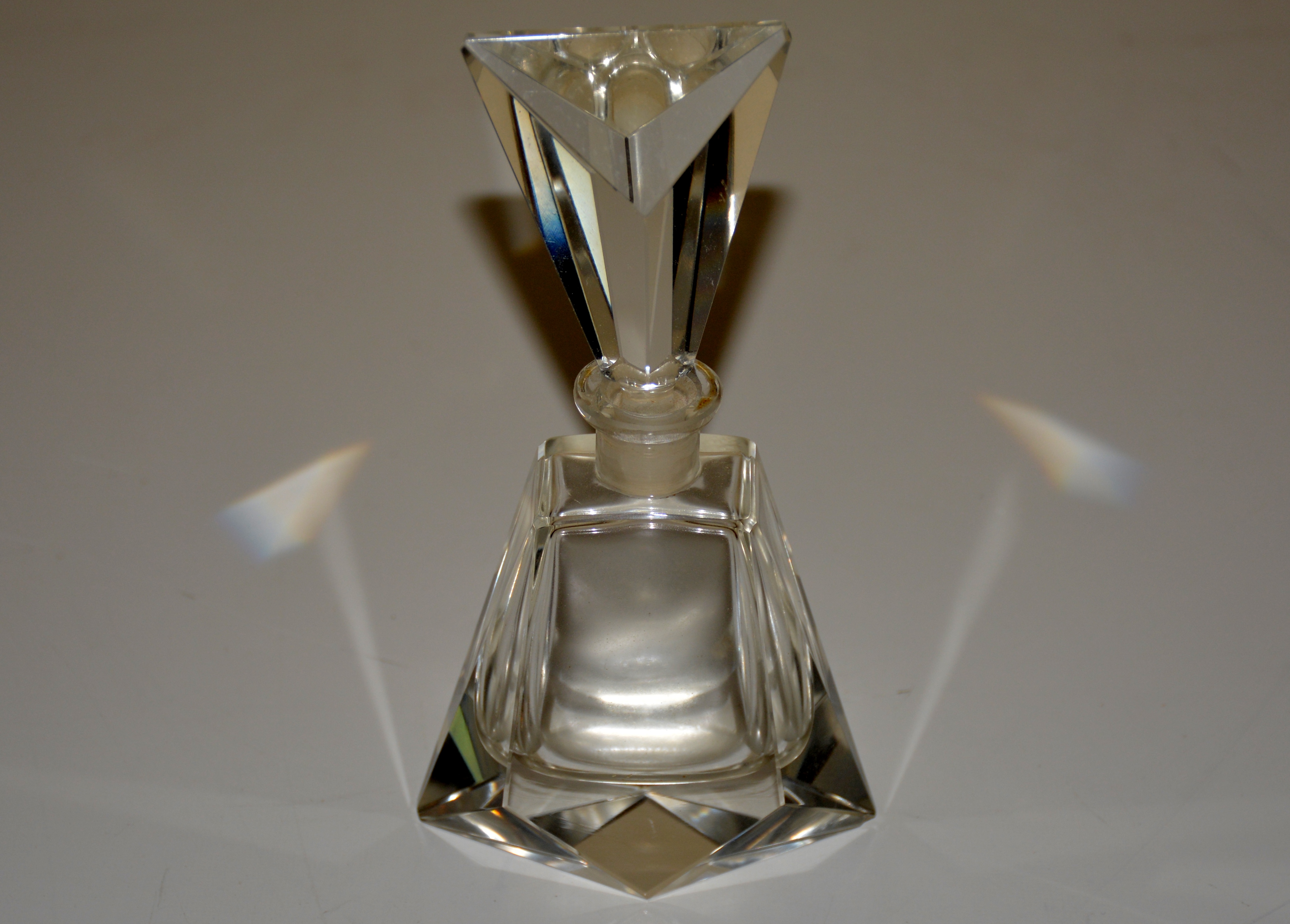 Large China Floral Arrangement and Crystal Decor