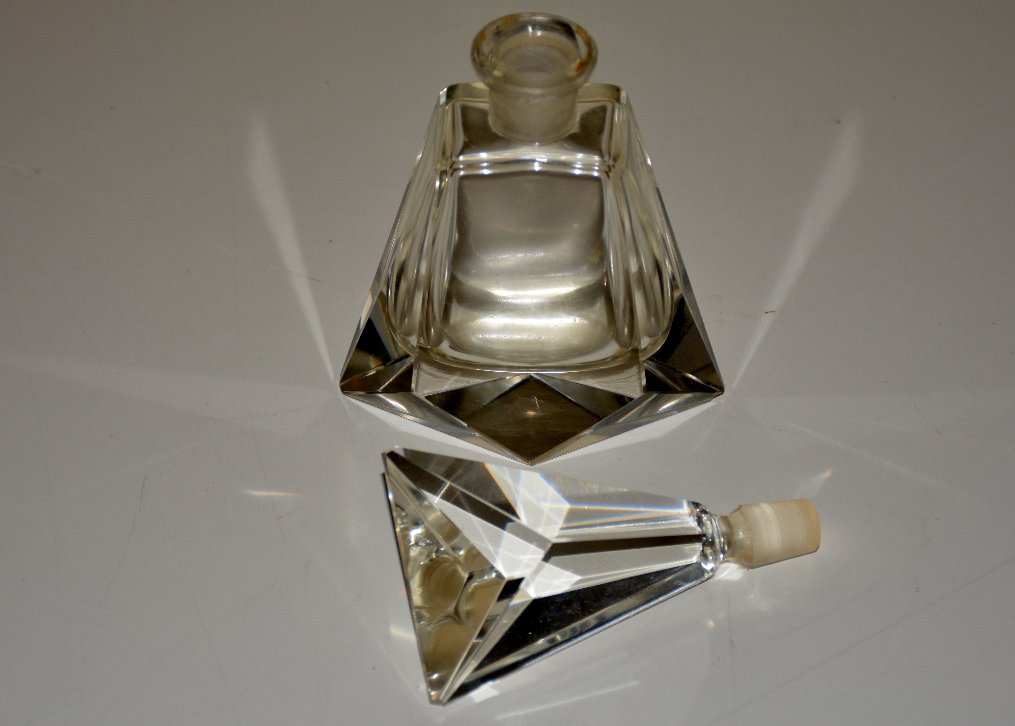 Large China Floral Arrangement and Crystal Decor