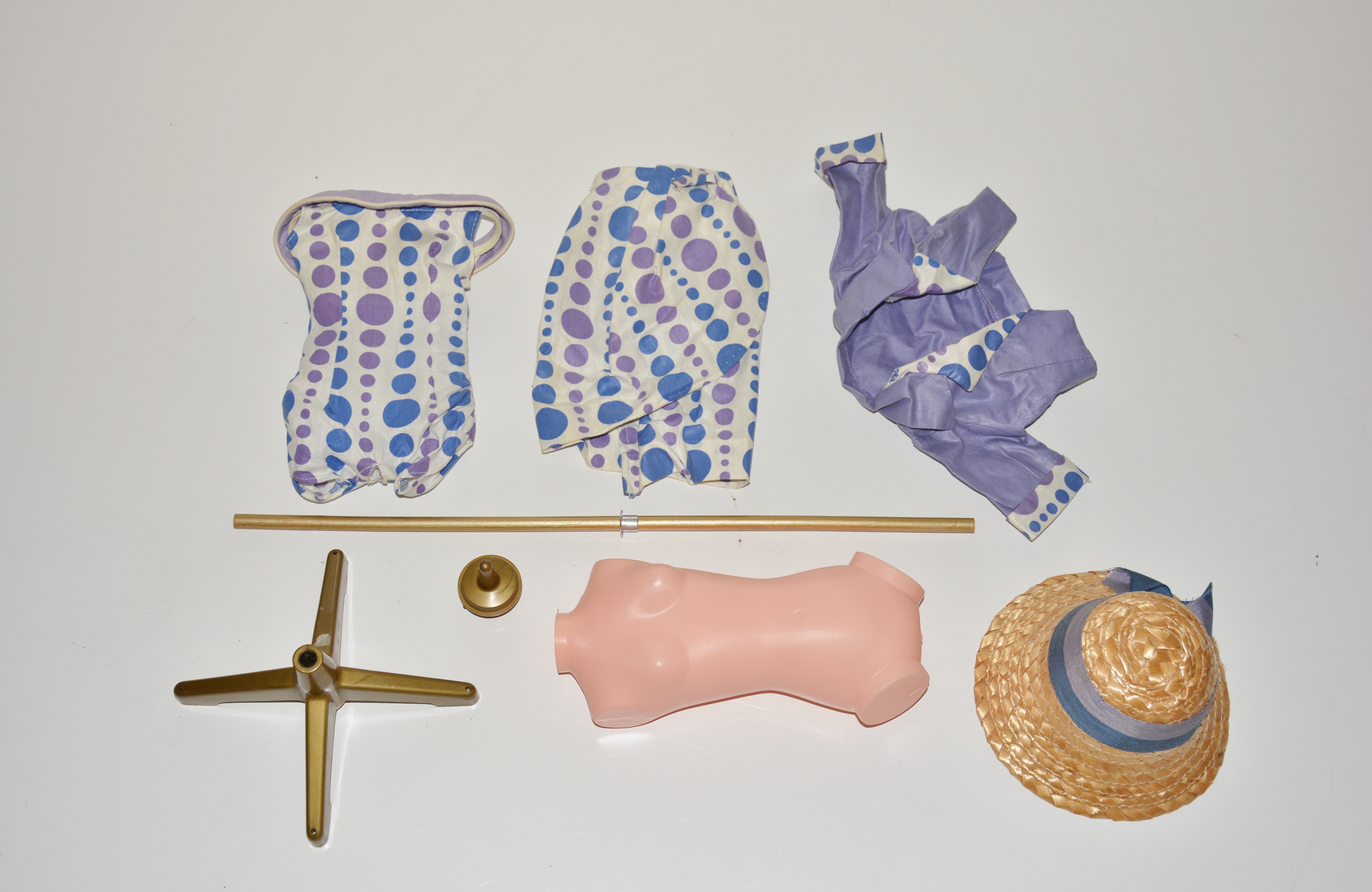 Vintage Candy Fashion Doll with Original Outfits and Dress Forms