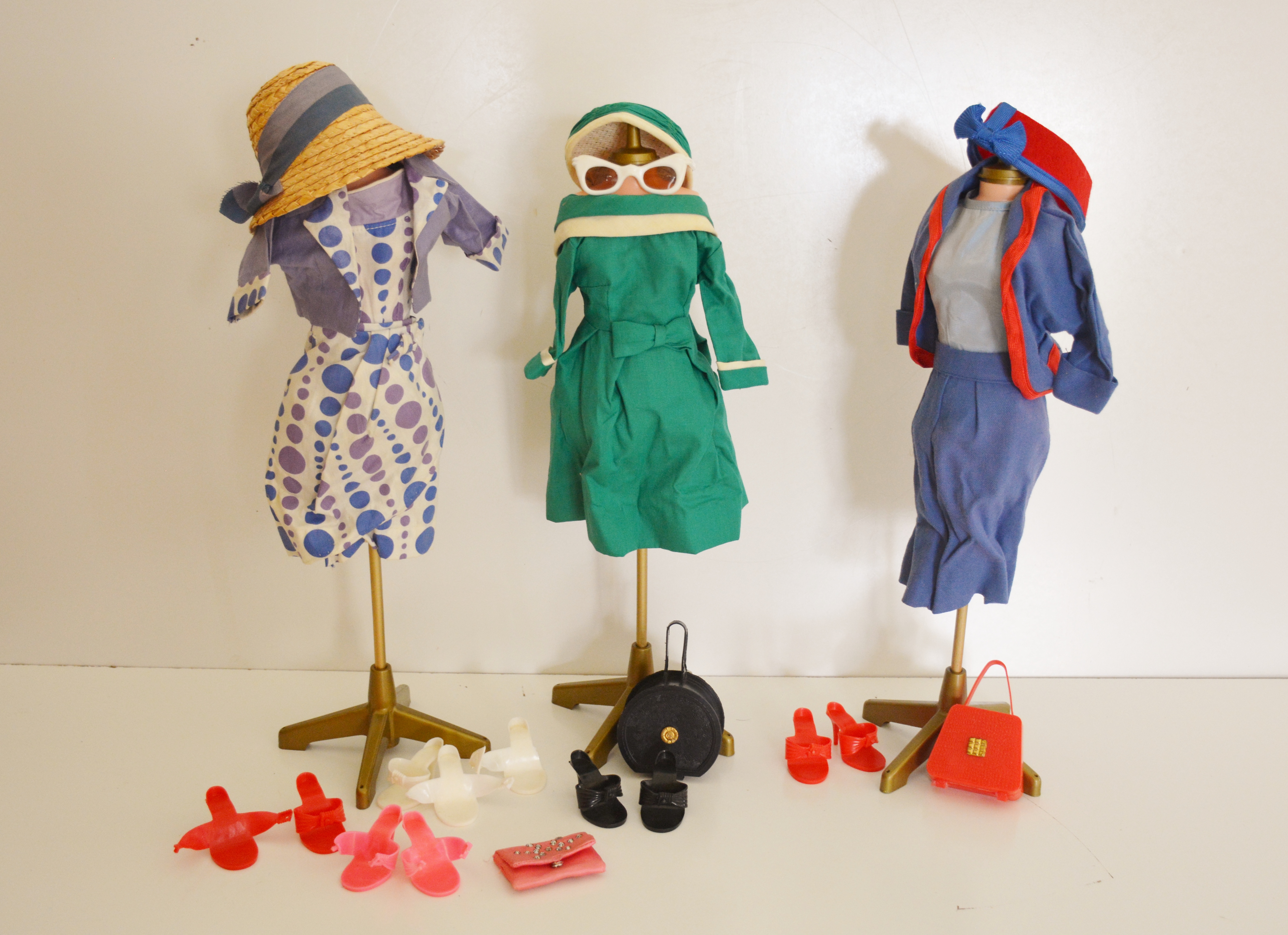 Vintage Candy Fashion Doll with Original Outfits and Dress Forms