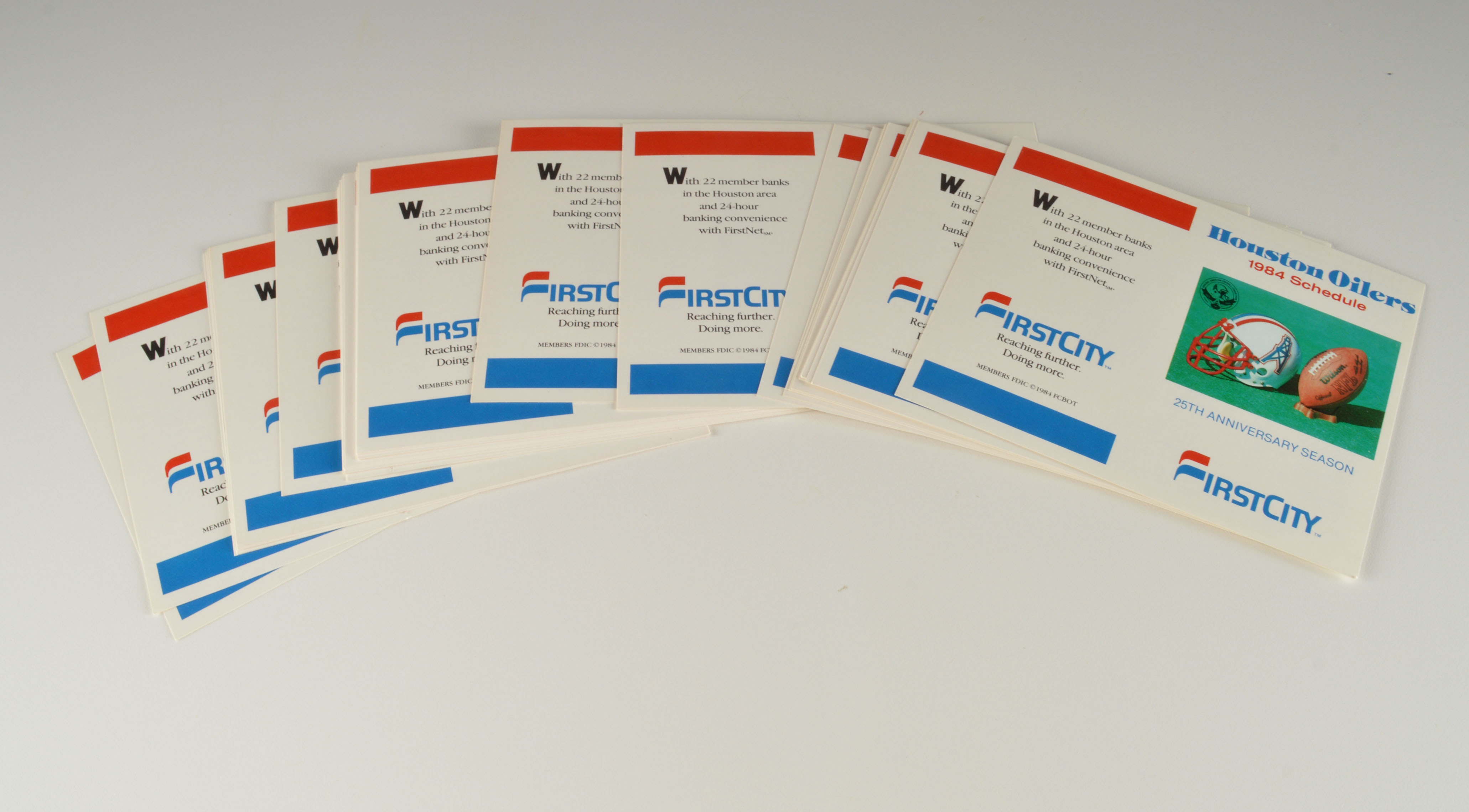 A Collection of Vintage Houston Oilers Merchandise