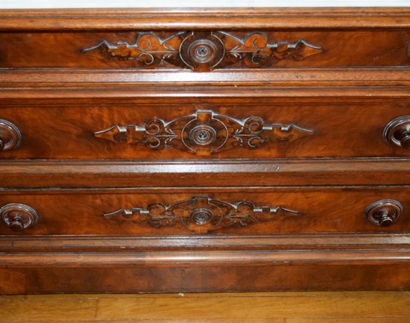 A Wonderful Late 19th c Renaissance Revival Dresser and Mirror