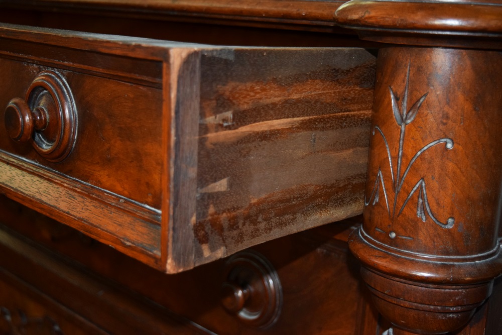 A Wonderful Late 19th c Renaissance Revival Dresser and Mirror