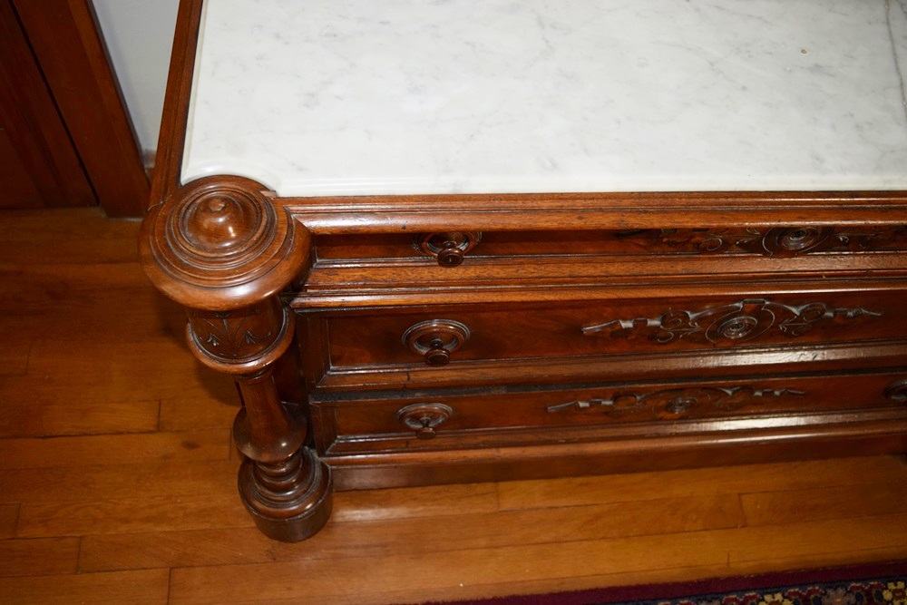 A Wonderful Late 19th c Renaissance Revival Dresser and Mirror