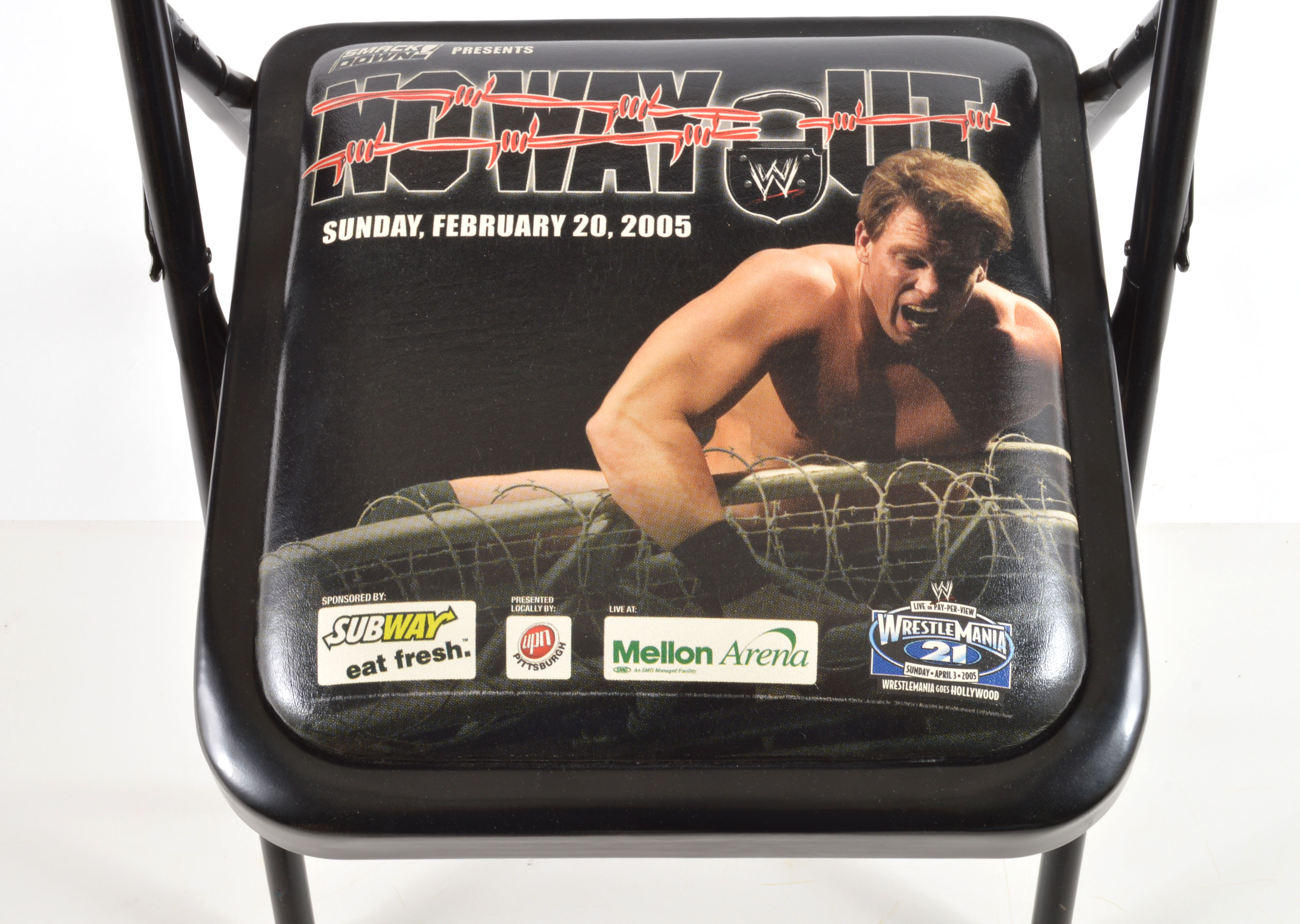 World Wrestling Entertainment "No Way Out" Folding Event Chair