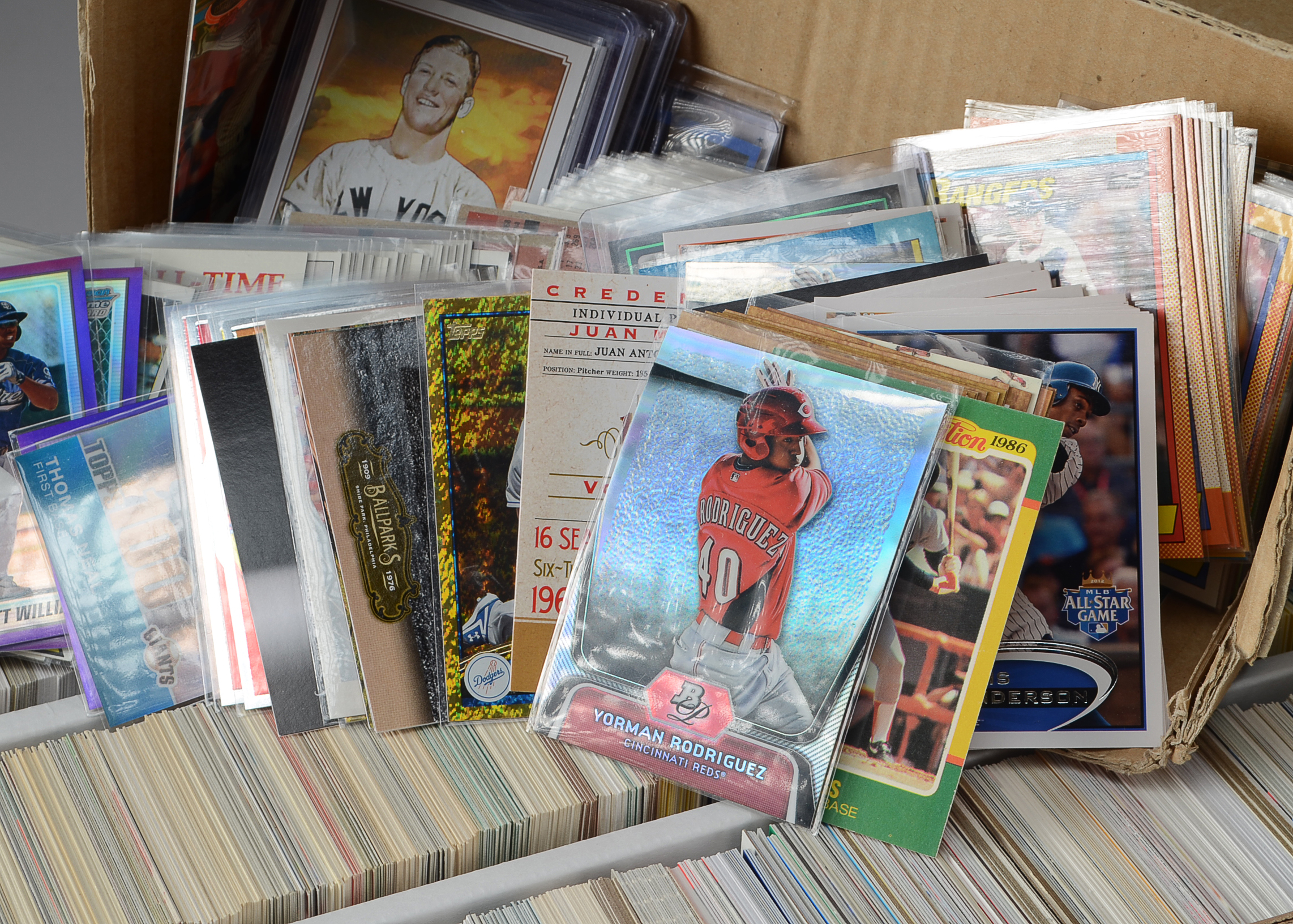 Large Lot Mixed Open Baseball Cards