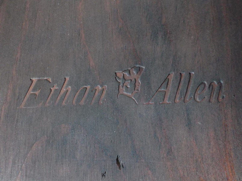 Mid-20th Century Ethan Allen Game Table and Chairs 