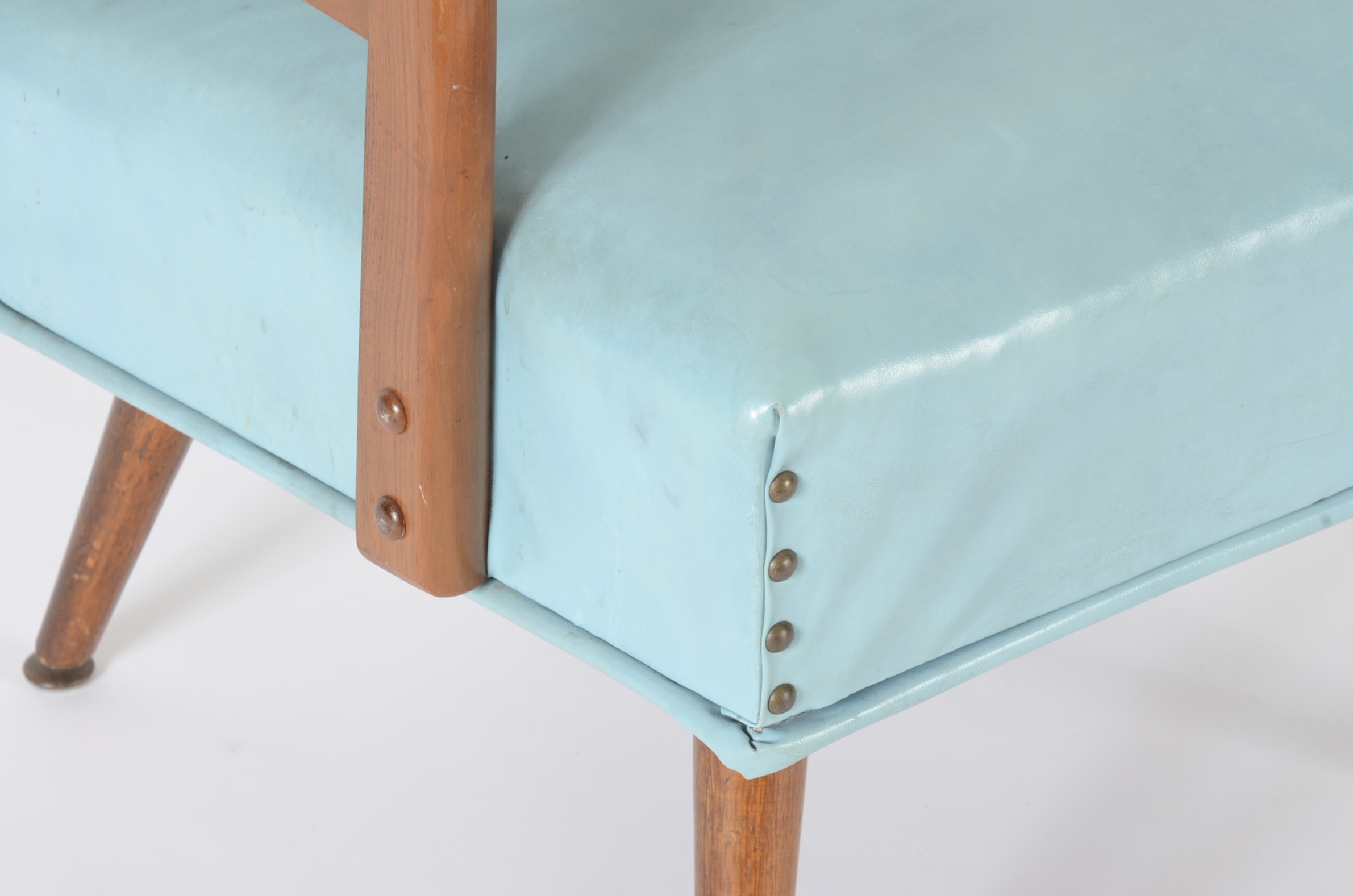 1960's Vinyl Arm Chair with Spring Rocker