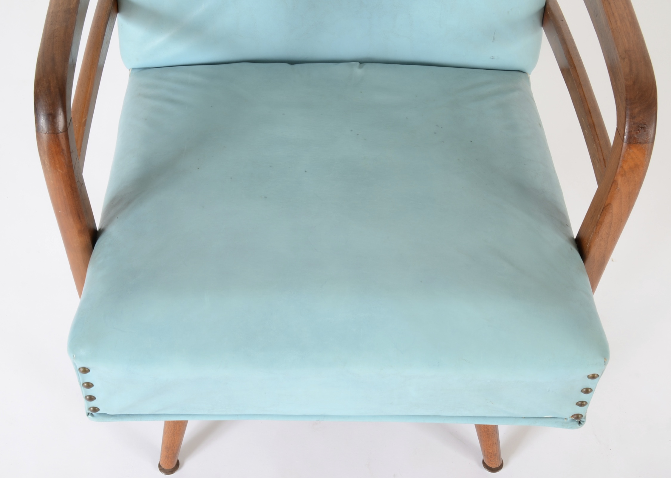 1960's Vinyl Arm Chair with Spring Rocker