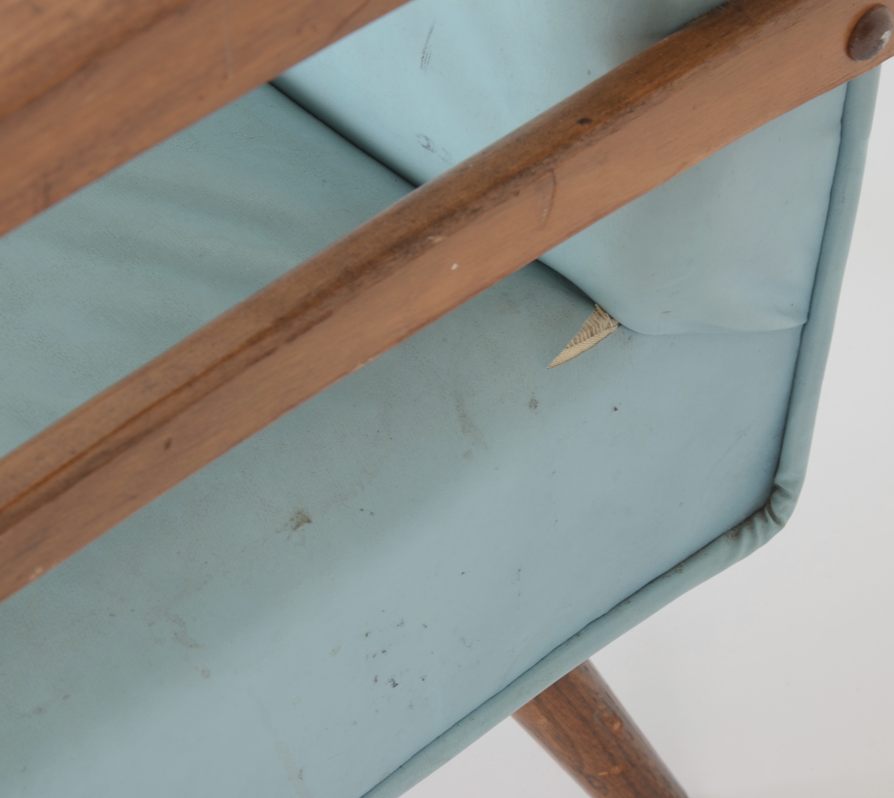 1960's Vinyl Arm Chair with Spring Rocker