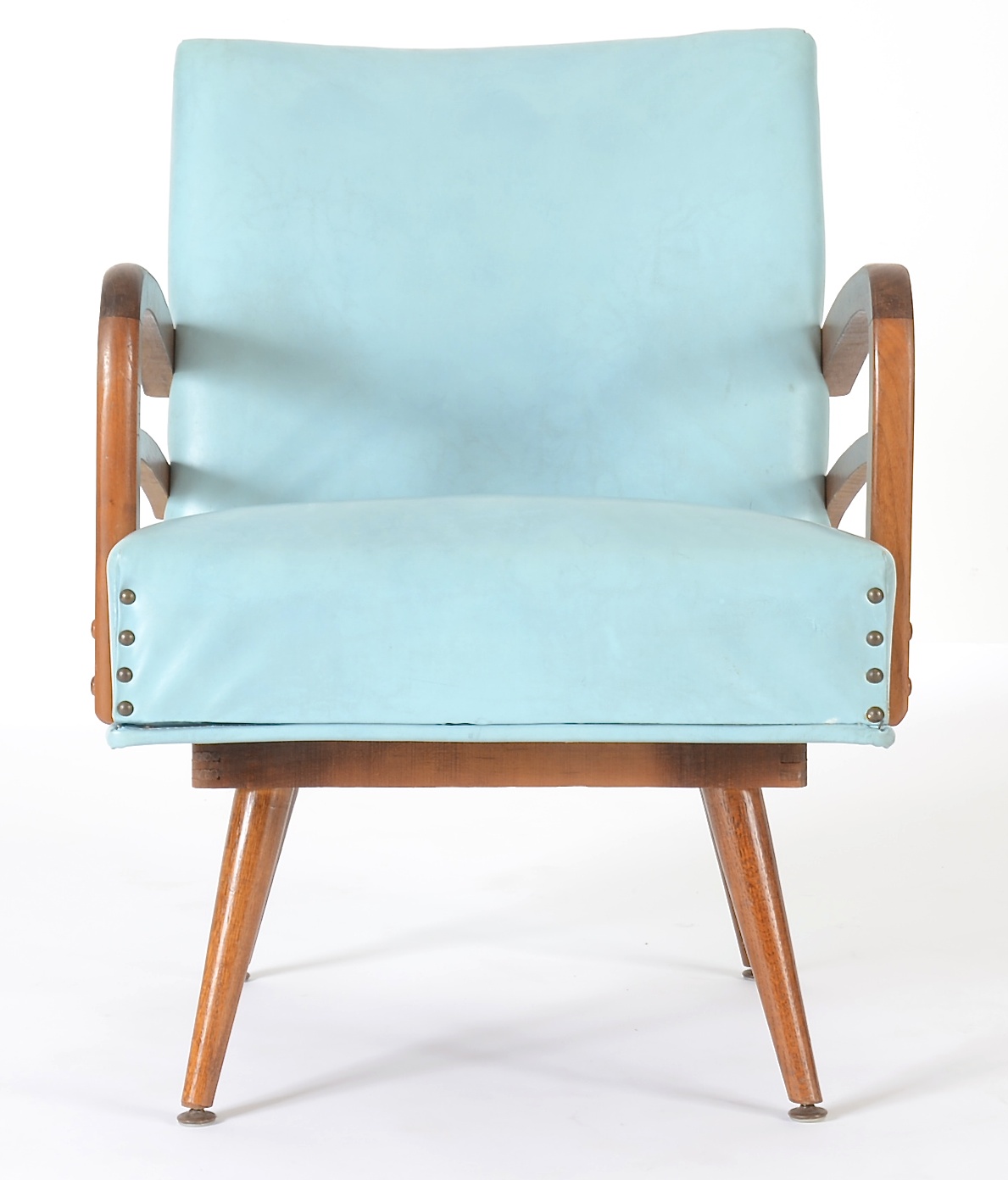 1960's Vinyl Arm Chair with Spring Rocker