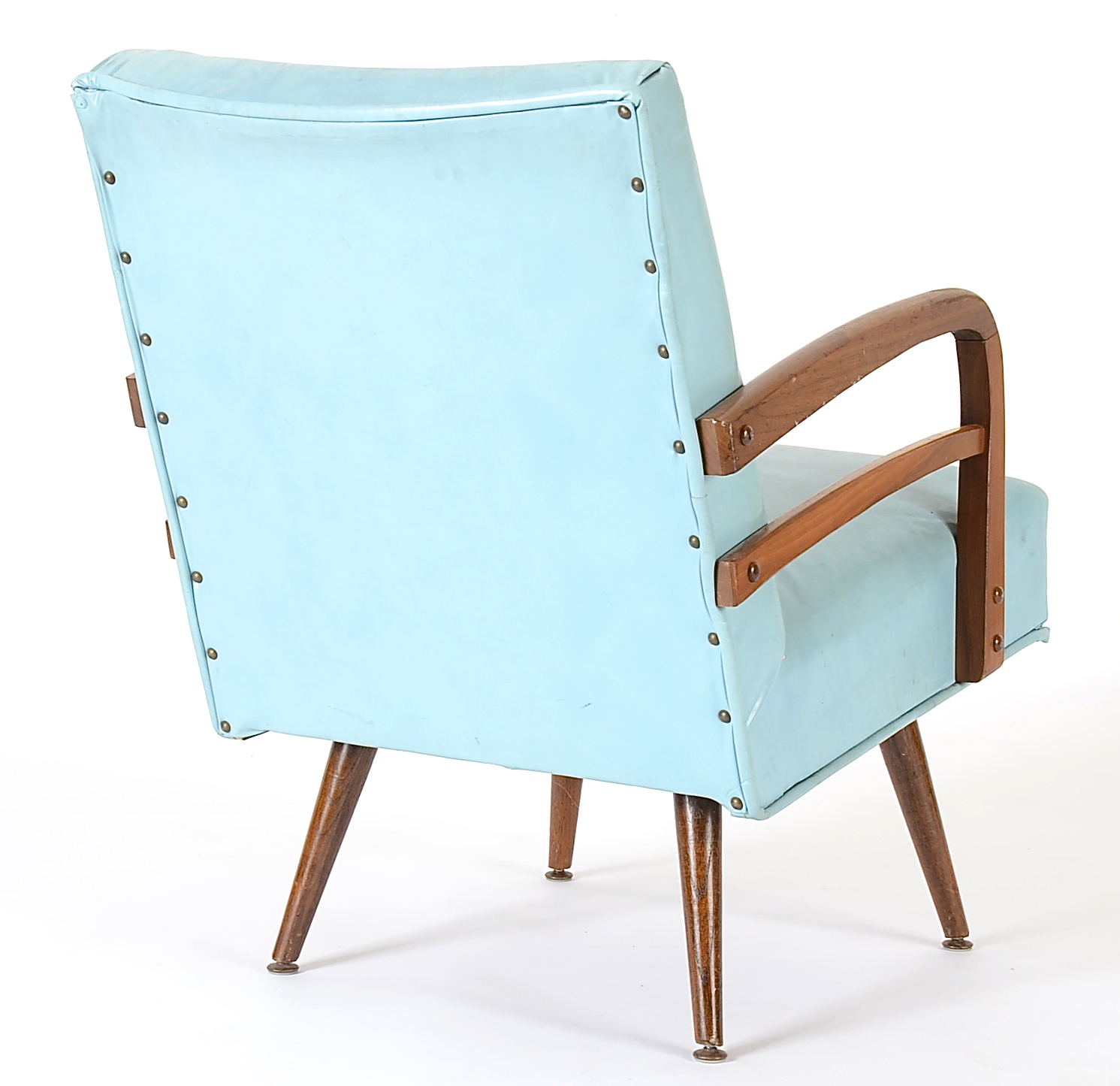 1960's Vinyl Arm Chair with Spring Rocker