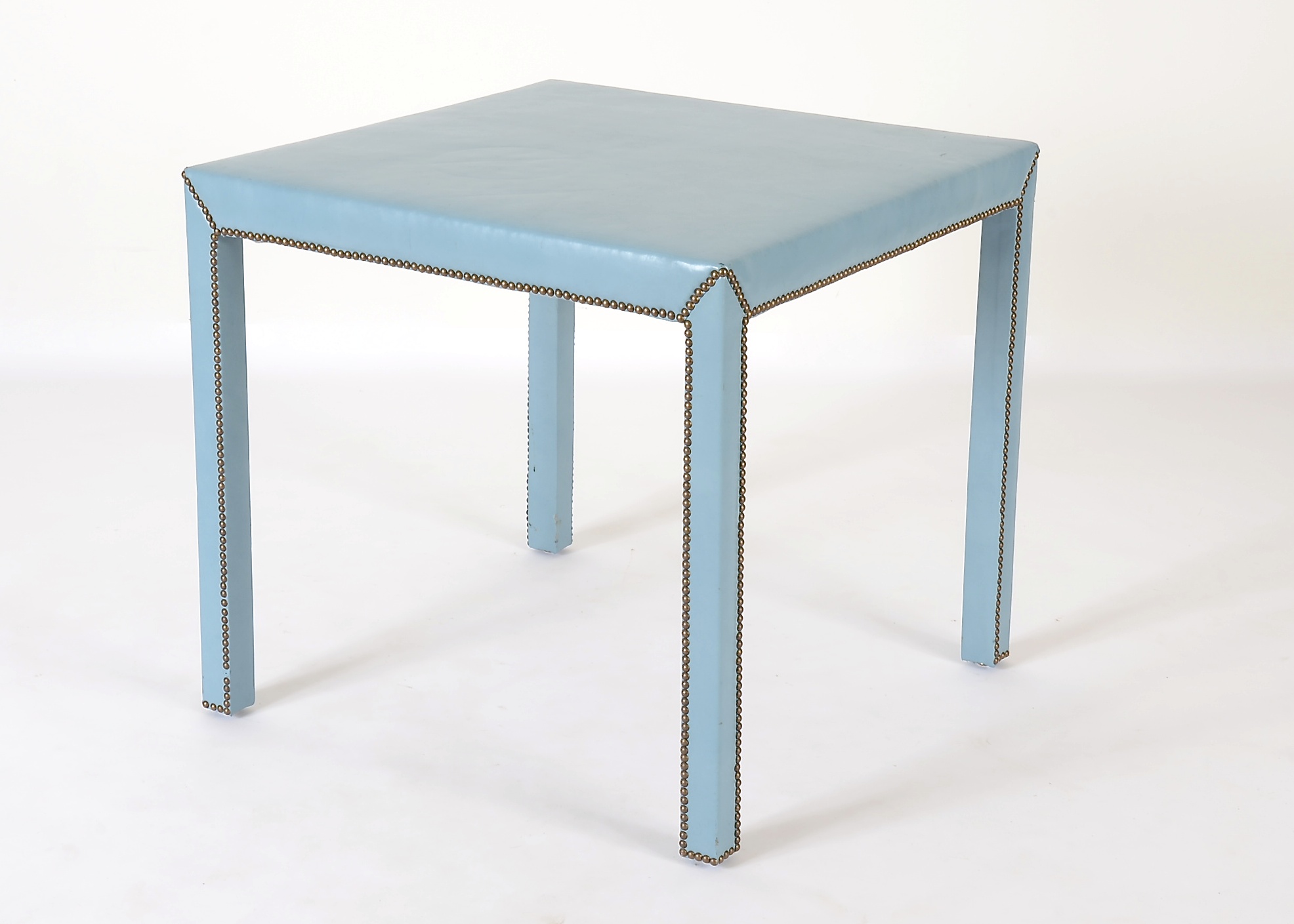 Blue Vinyl Card Table