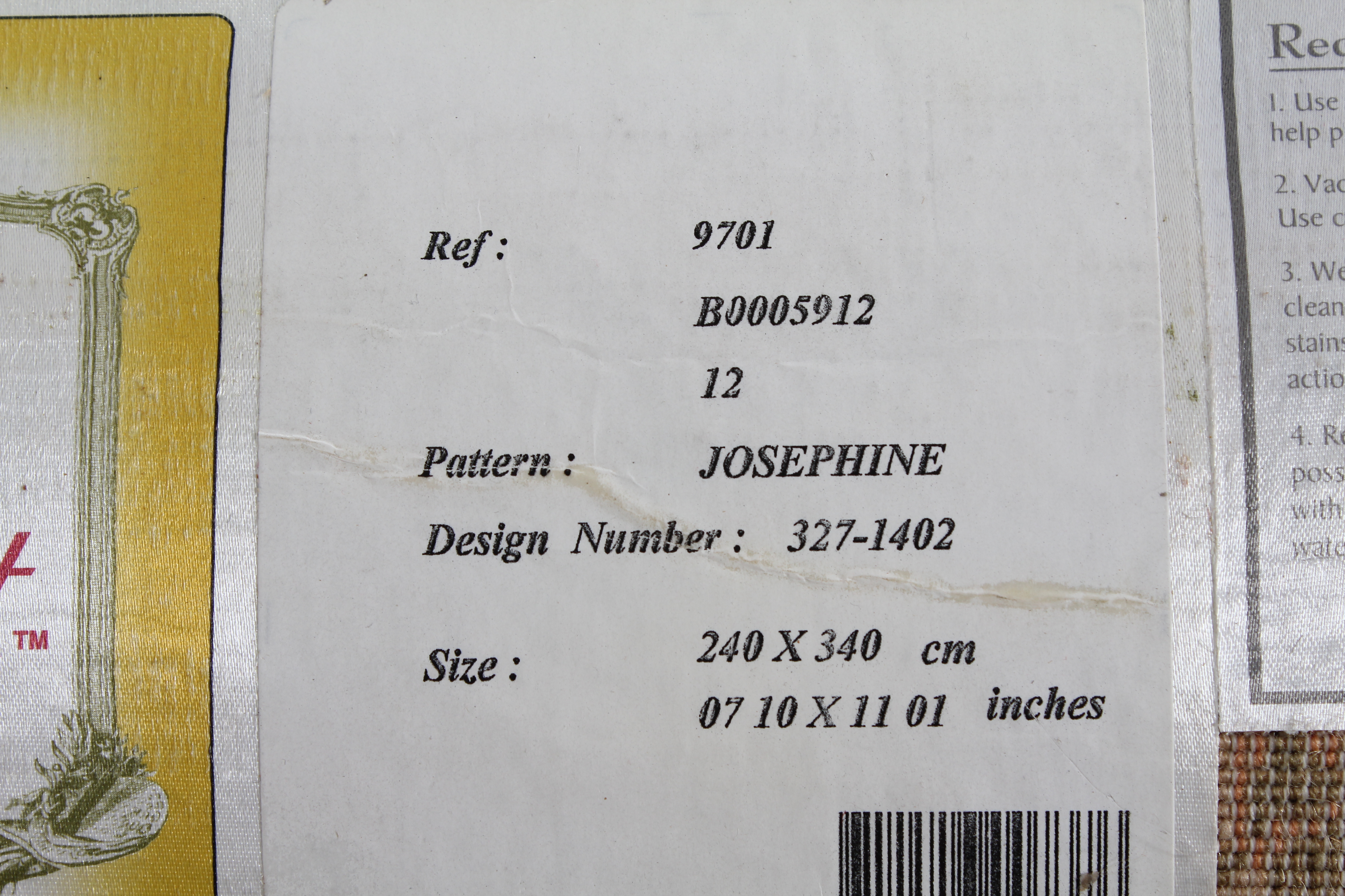 "Josephine" Pattern Area Rug