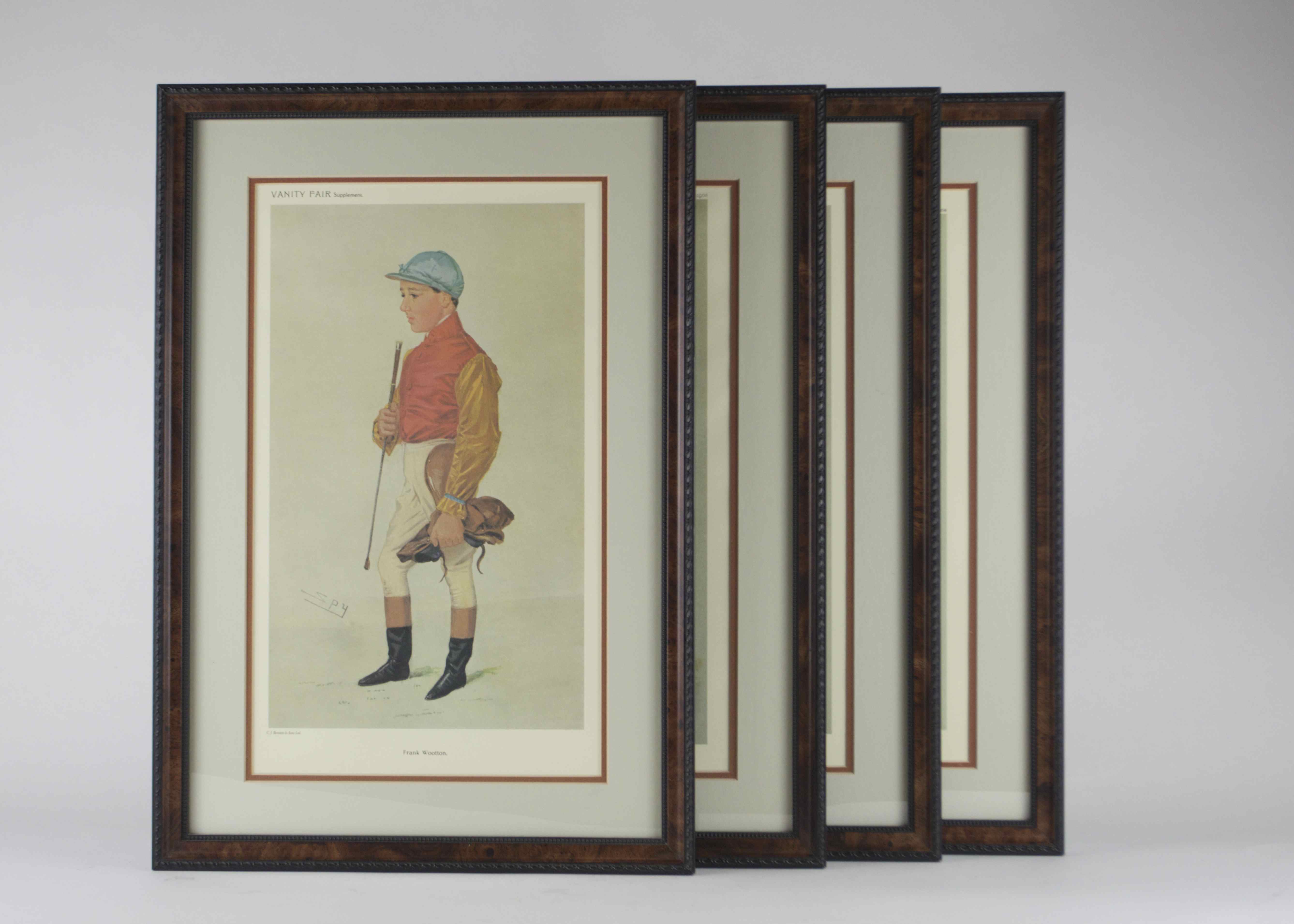 Set of Four Framed Vanity Fair Jockey Prints