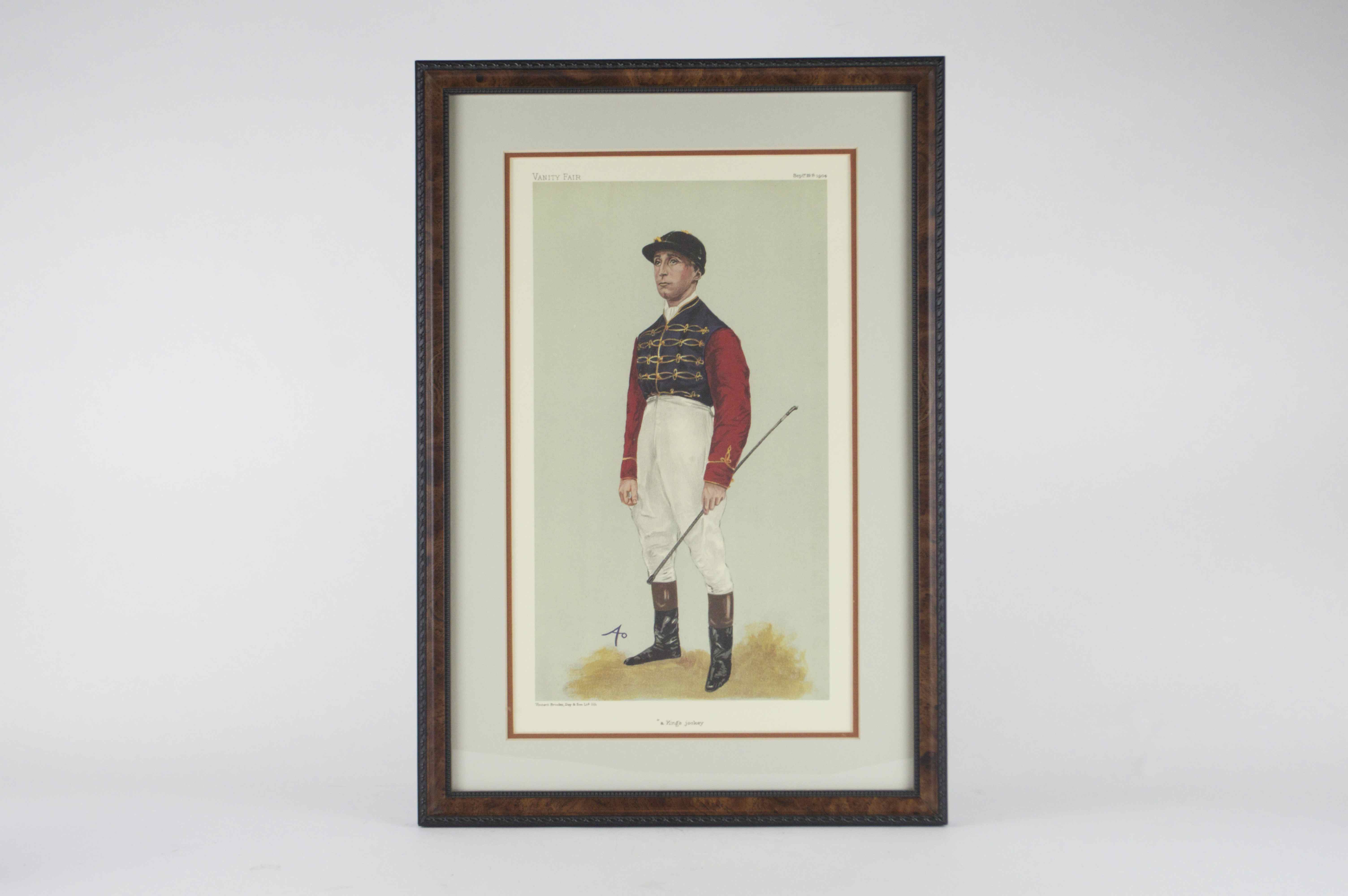 Set of Four Framed Vanity Fair Jockey Prints