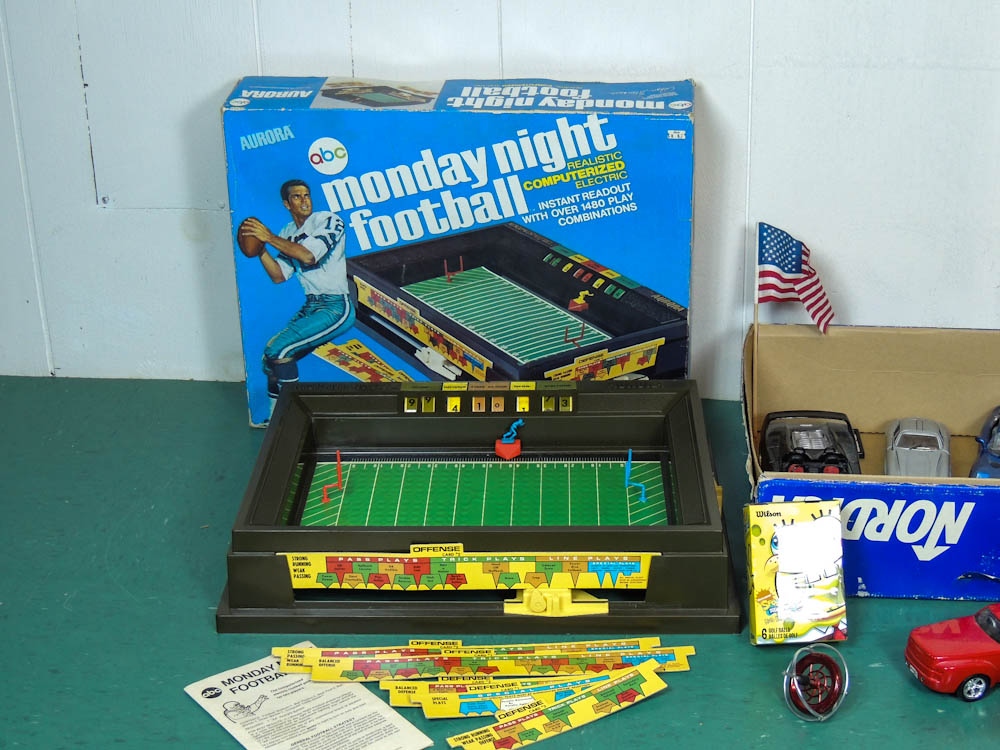 Vintage 1970s Electronic Football Game and Toys
