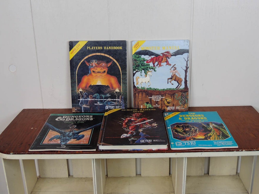 Vintage Dungeons and Dragons Books