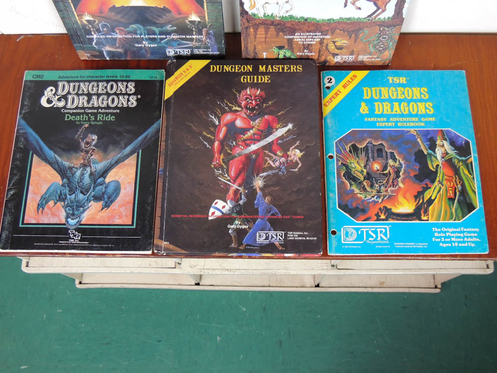 Vintage Dungeons and Dragons Books