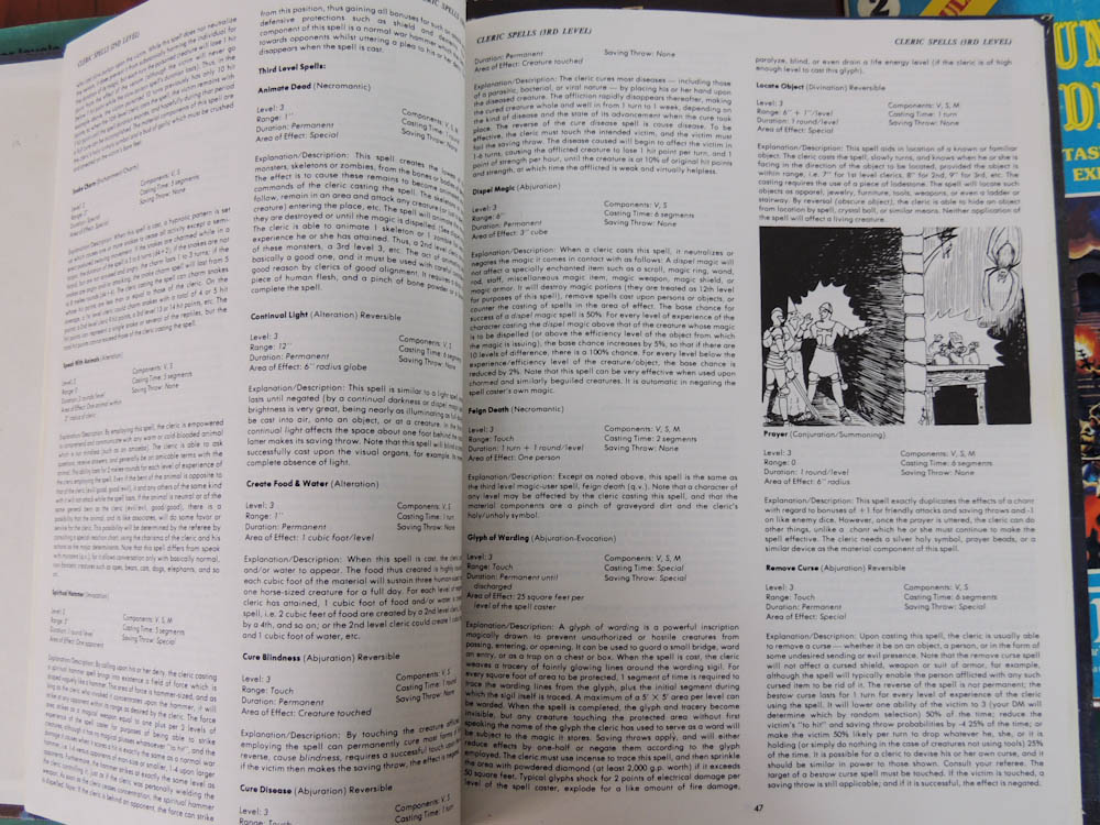 Vintage Dungeons and Dragons Books