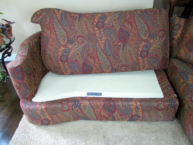 Two-Piece Sectional Paisley Sofa by Bernhardt