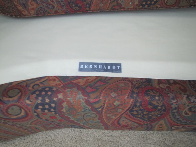 Two-Piece Sectional Paisley Sofa by Bernhardt