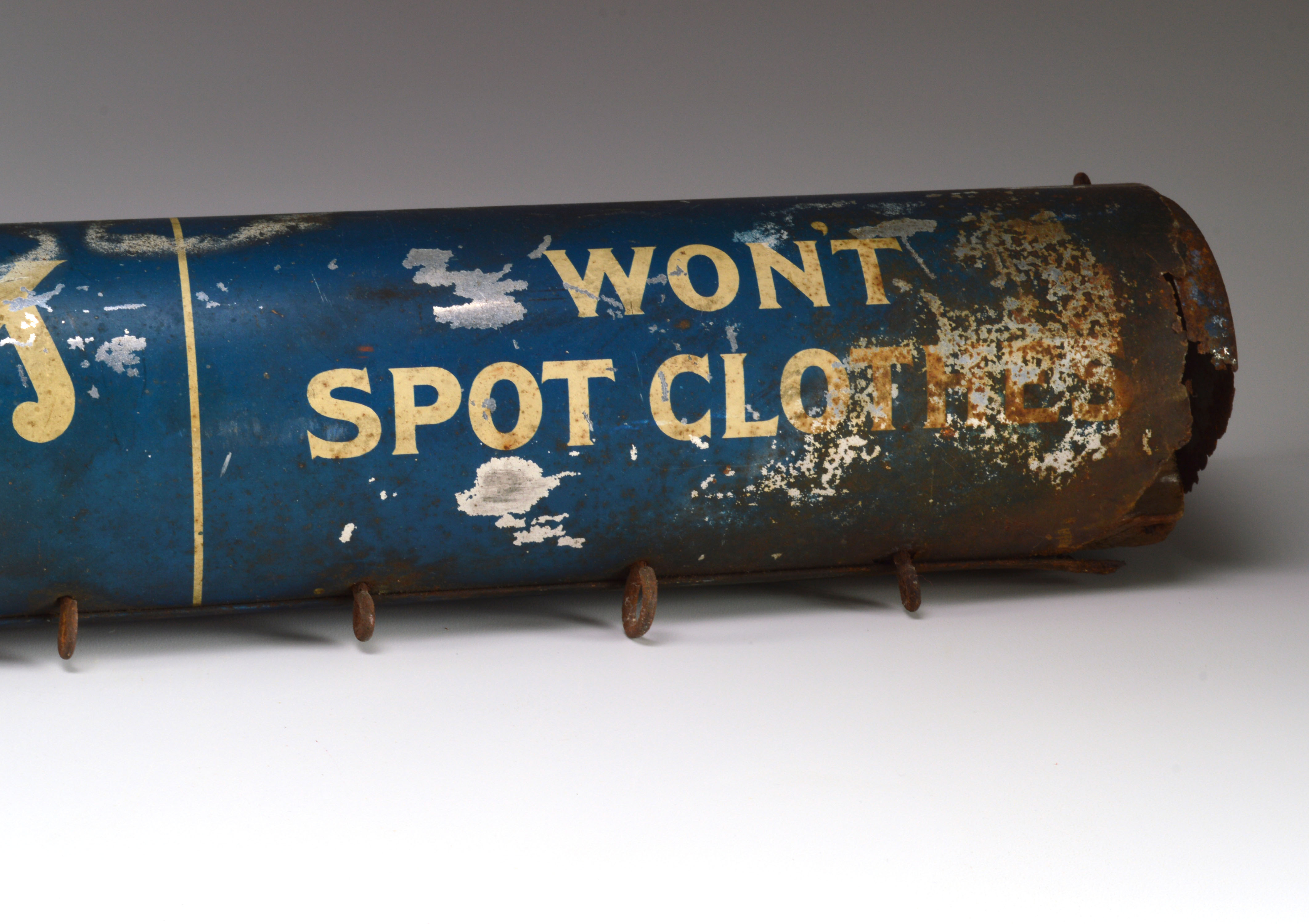 Vintage "Wiggle-Stick" Wash Blue Sign