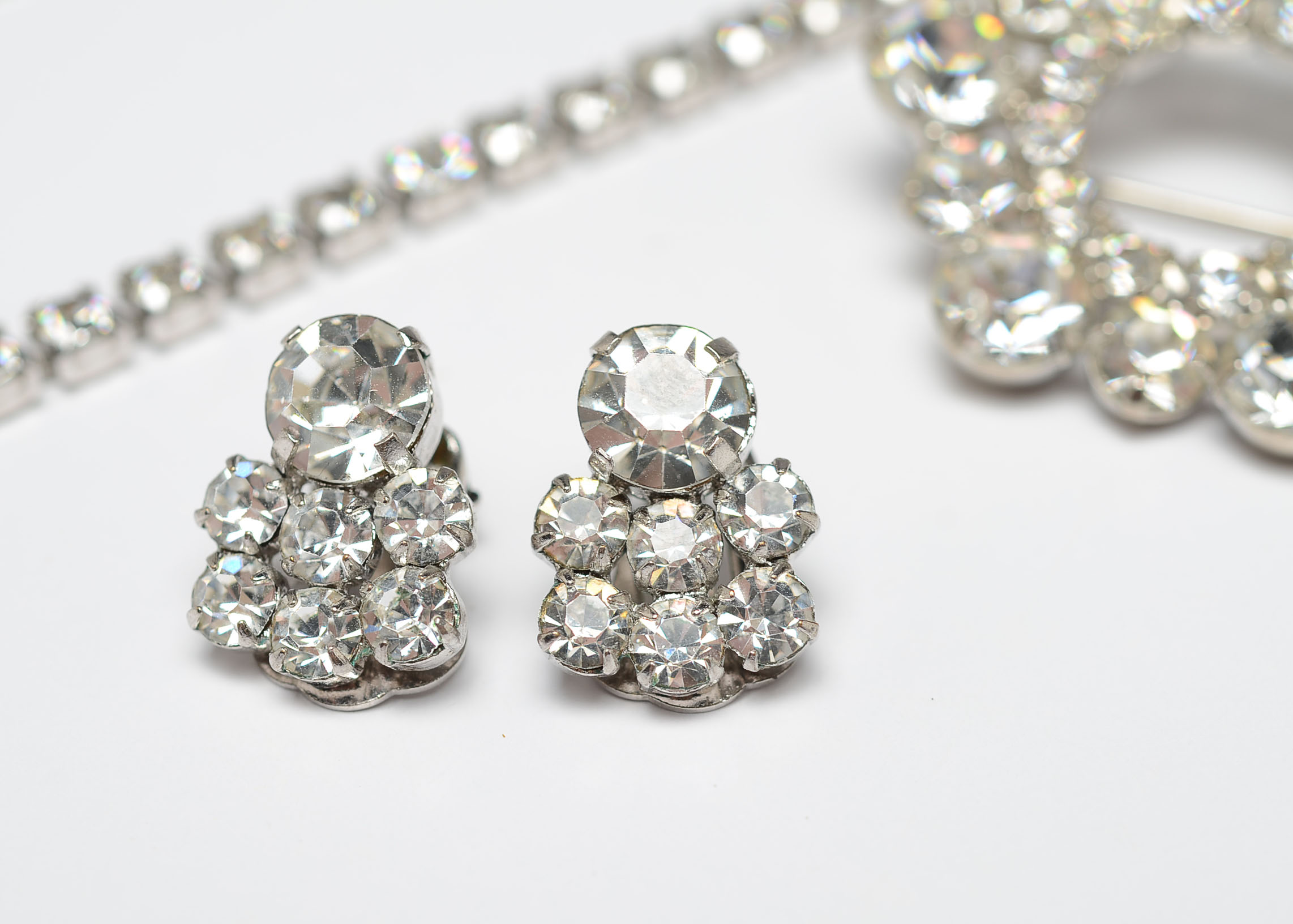 Garne Jewelry Crystal 1950s Necklace