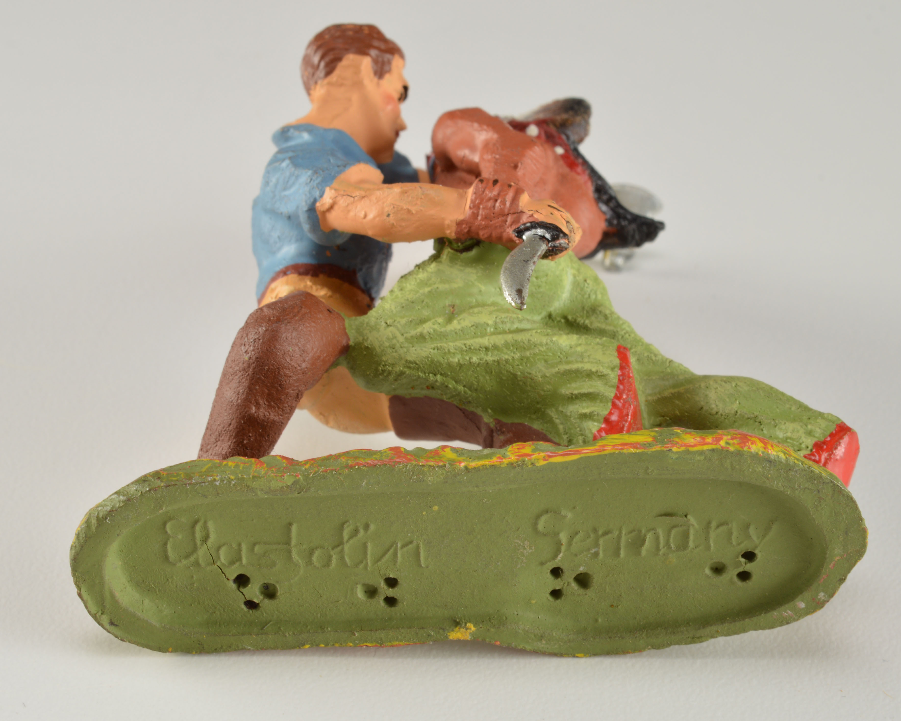 Elastolin 1950's Hand Painted "Cowboys and Indians" Figures 