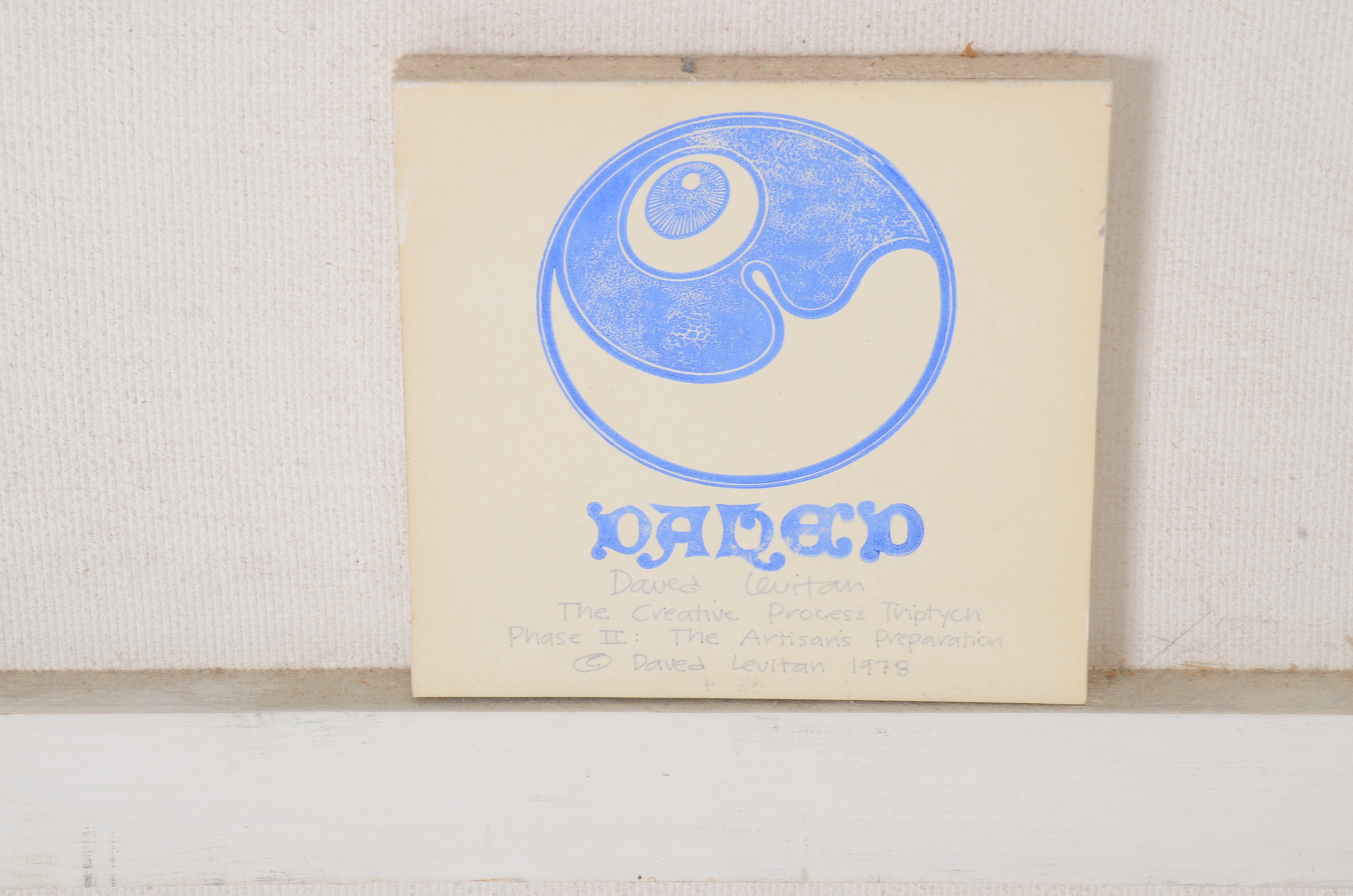 Original David Levitan Phase I The Transcendentalist's Conception