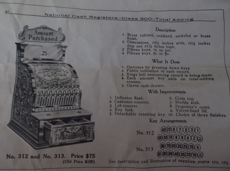 1984 Reproduction National Cash Register EBTH