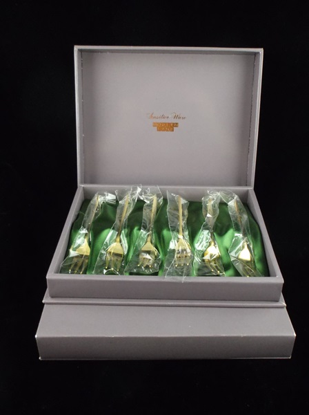 Two Sets of Six Hors D'oeuvres Forks 