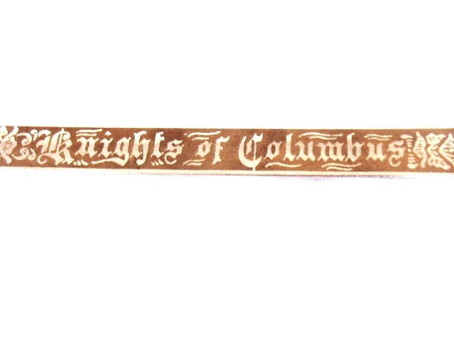 Ceremonial Knights of Columbus Sword and Sash