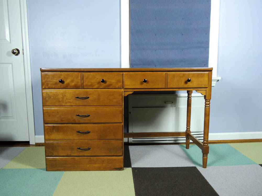 Vintage Ethan Allen Maple Desk