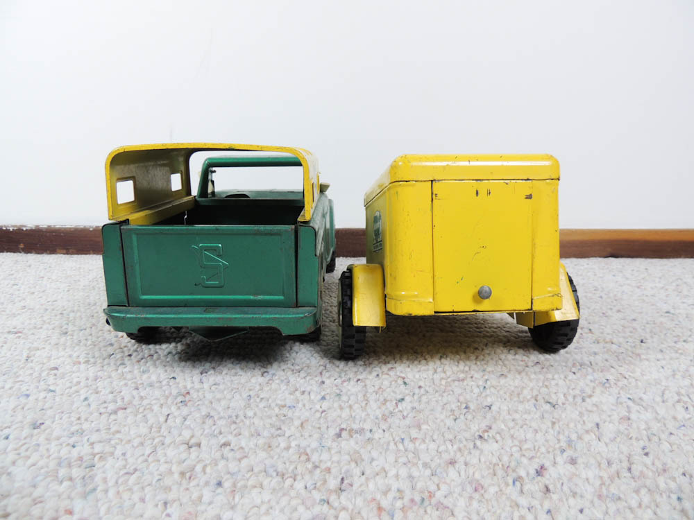 Vintage Structo Nationwide Rental Truck, Topper and Trailer