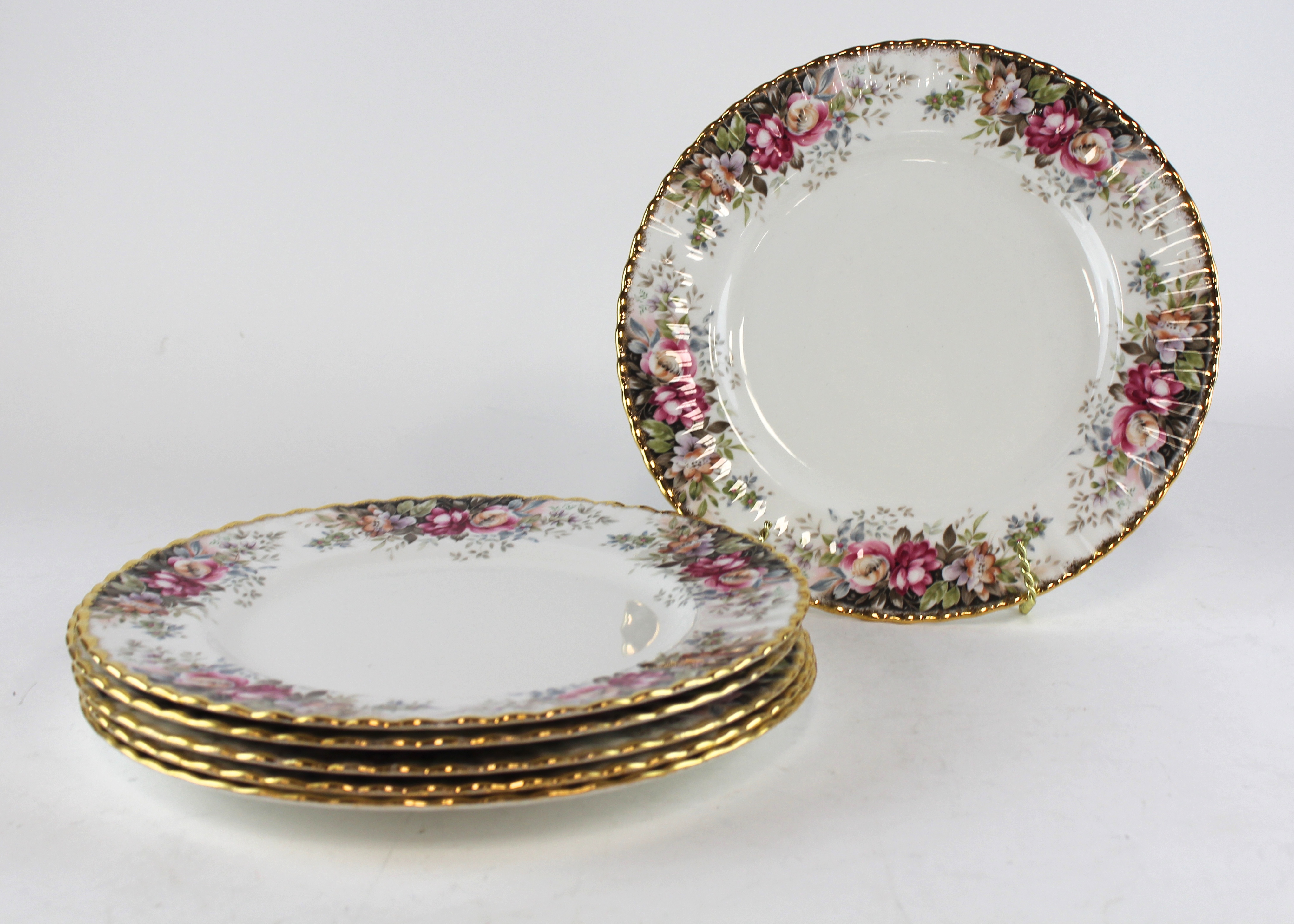 Set of Royal Albert "Autumn Roses" Dinner Plates
