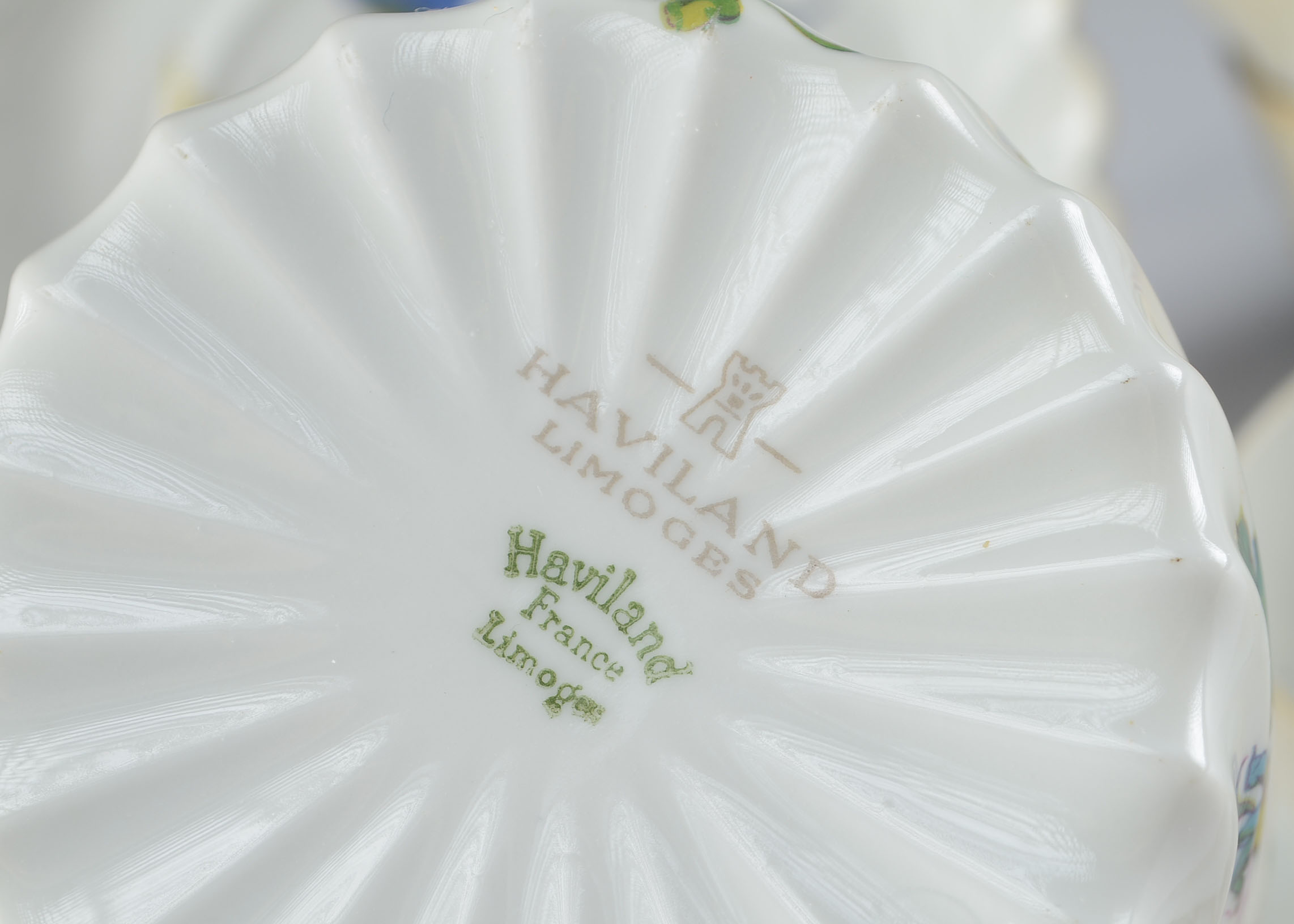 Haviland Limoges Floral Swirl Six Service Coffee Cups