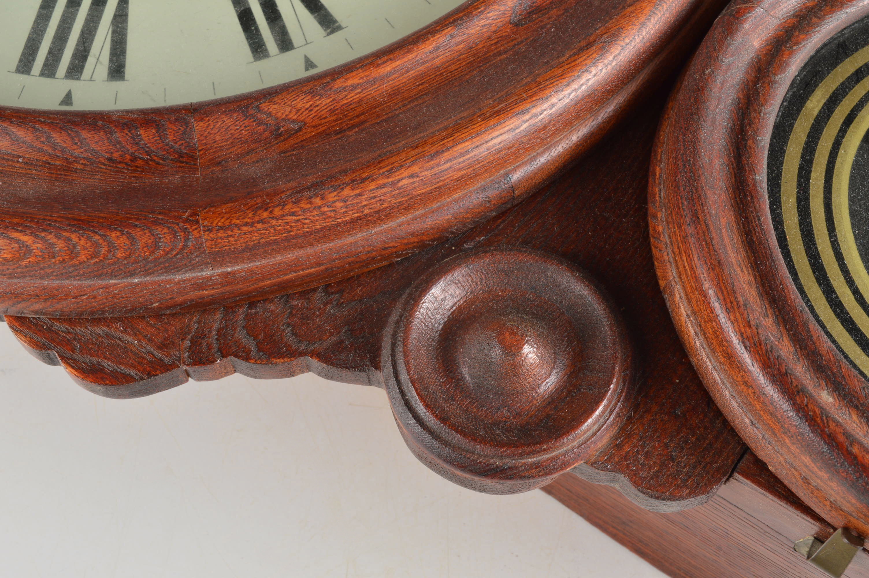 Vintage Round Regulator Style Wall Clock