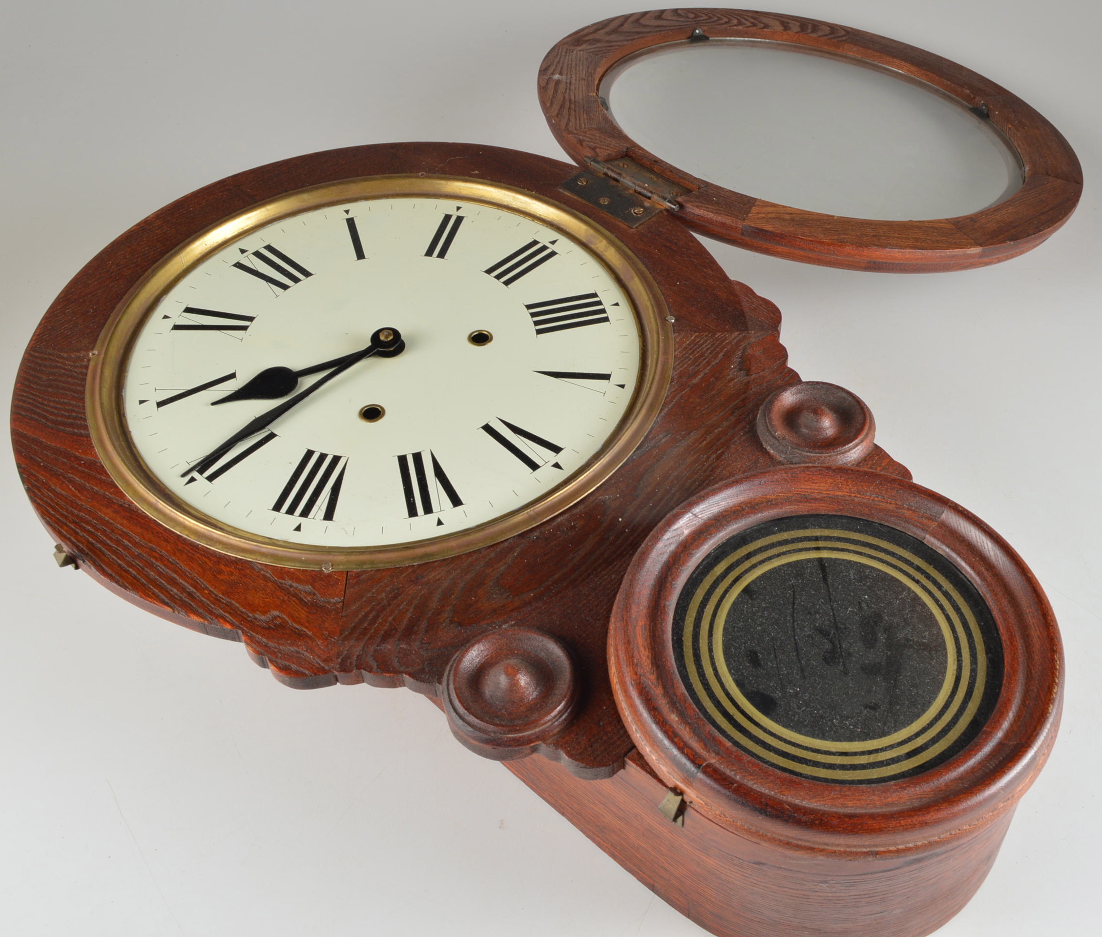 Vintage Round Regulator Style Wall Clock
